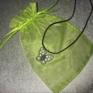 Green Butterfly Chain Necklace (Kids)
